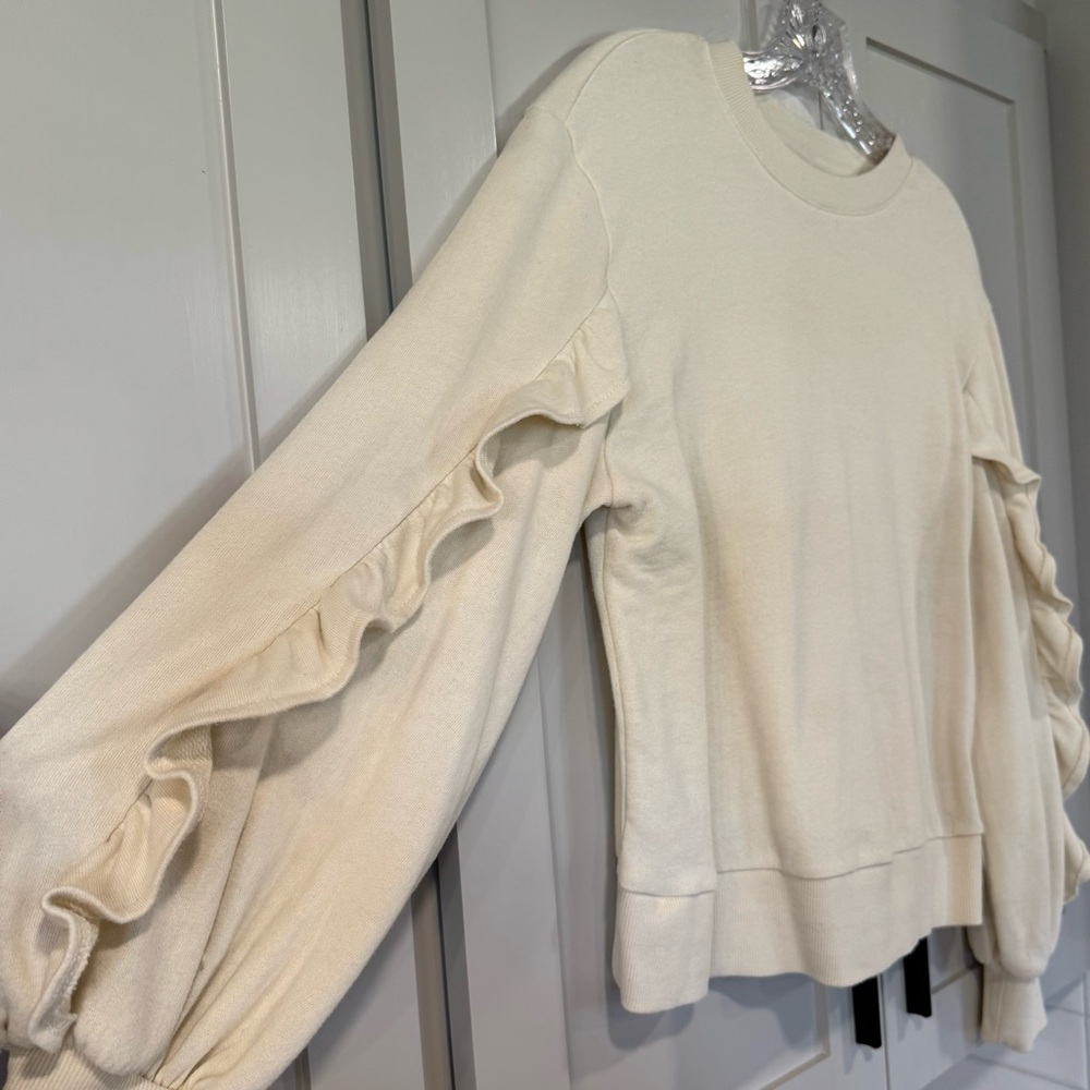 Ruffle Sleeve Sweater